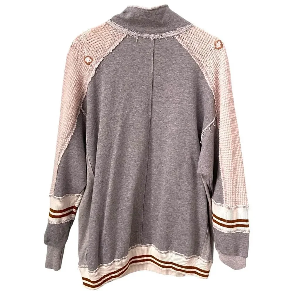 Gimmicks from BKE Embellished Half Zip Sweatshirt in Size XL